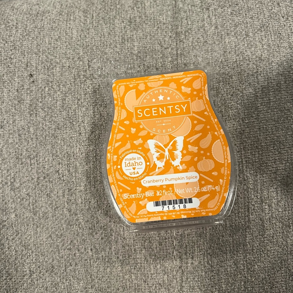 Scentsy cranberry pumpkin spice wax bar